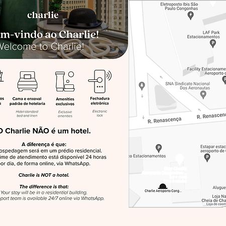 Апартаменты Charlie Aeroporto Congonhas Cgh Сан-Пауло Экстерьер фото